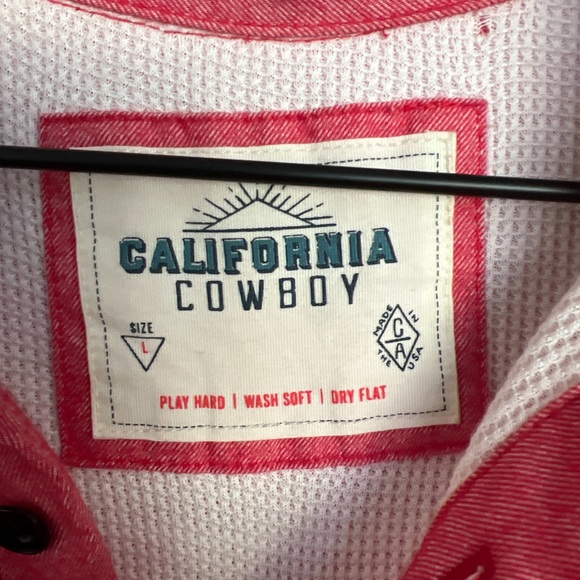 California Cowboy Mens High Sierra Shirt Large Thermal Lined Button Down Shacket - Picture 5 of 9